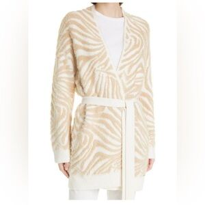Ted Baker London Pallum Zebra Jacquard Cardigan, size S, EUC